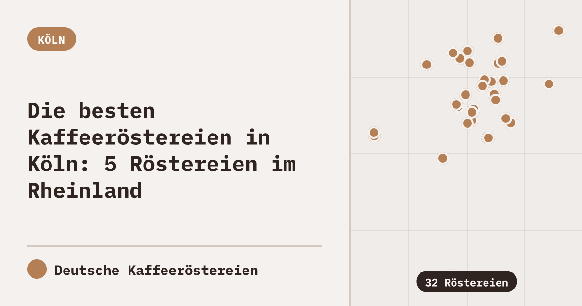 Die besten Kaffeeröstereien in Köln: 5 Röstereien im Rheinland