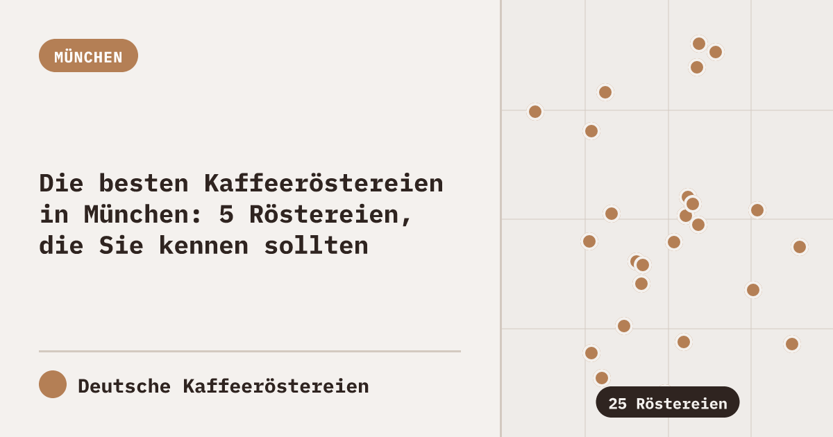 Die besten Kaffeeröstereien in München: 5 Röstereien, die Sie kennen sollten