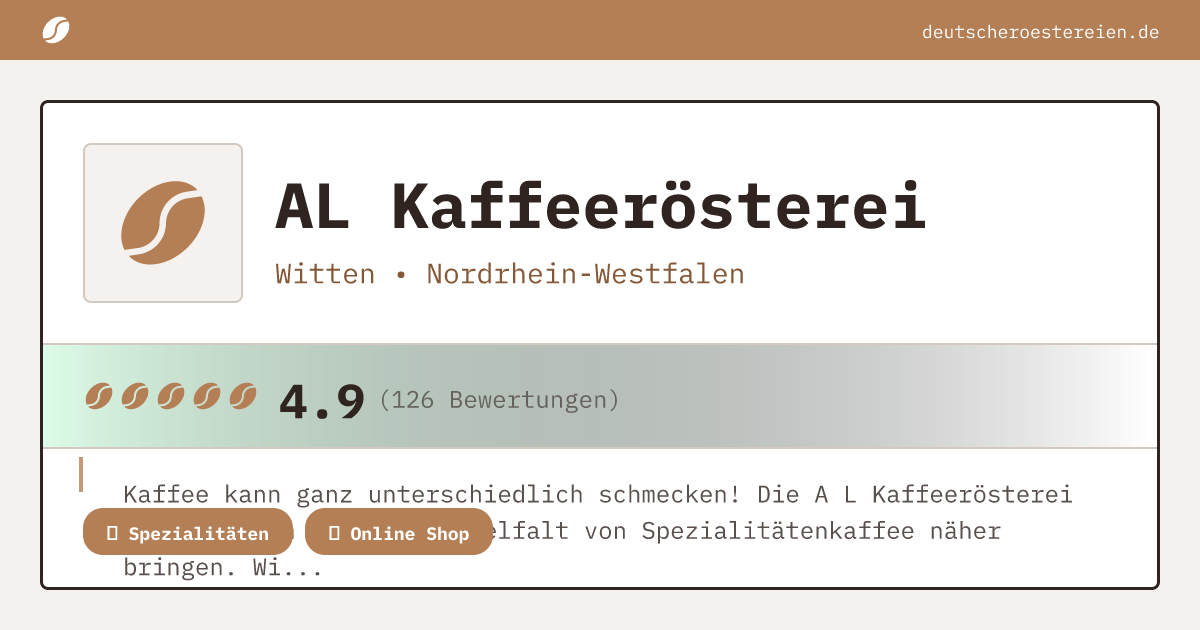 Bild von AL Kaffeerösterei 