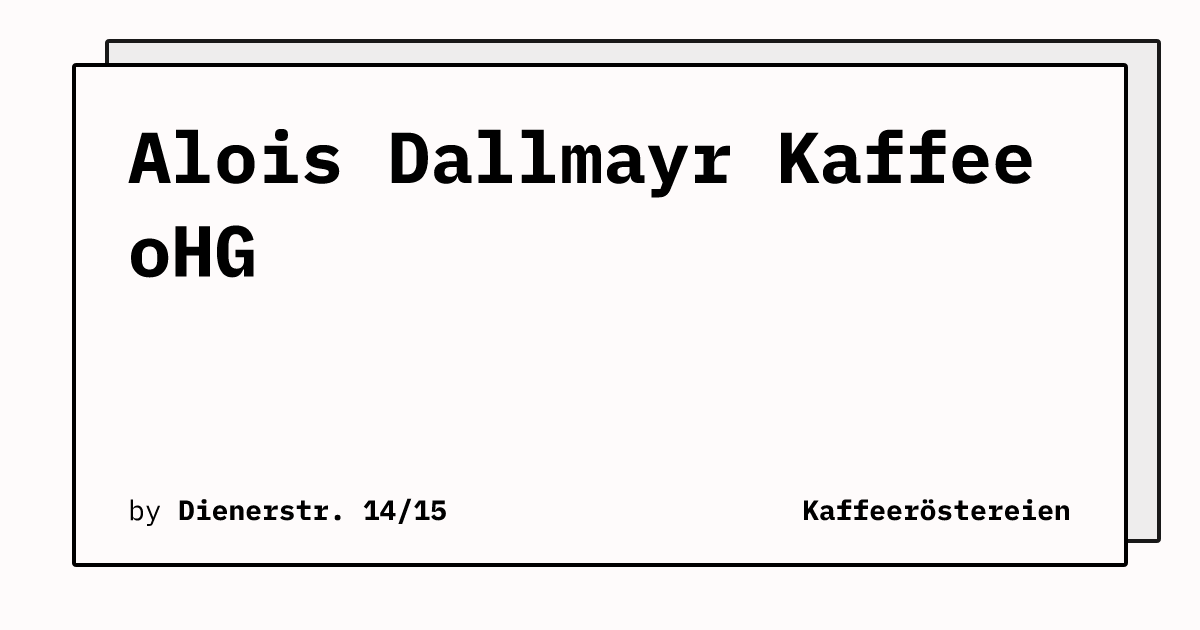 Bild von Alois Dallmayr Kaffee oHG