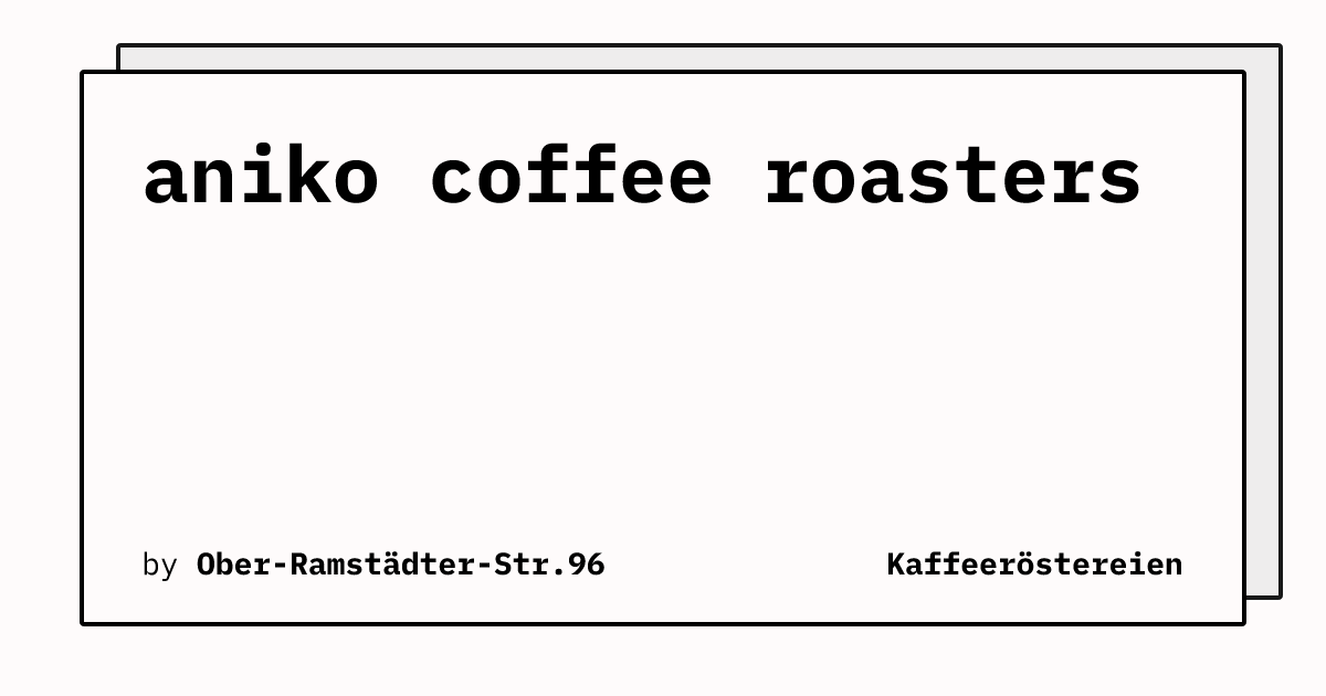 Bild von aniko coffee roasters 