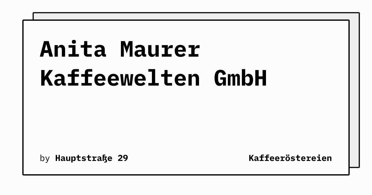 Bild von Anita Maurer Kaffeewelten GmbH