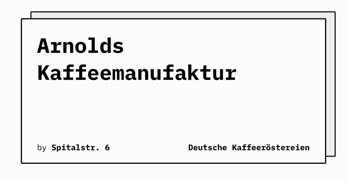 Bild von Arnolds Kaffeemanufaktur