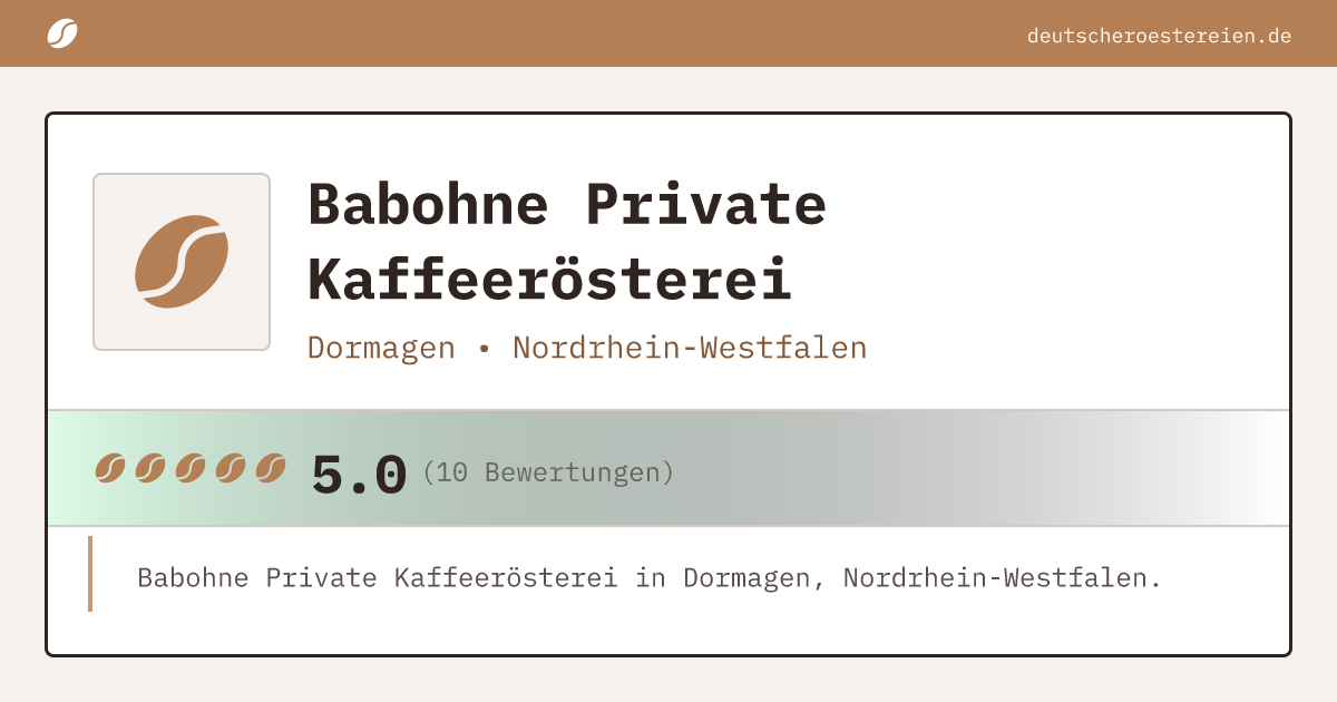 Bild von Babohne Private Kaffeerösterei