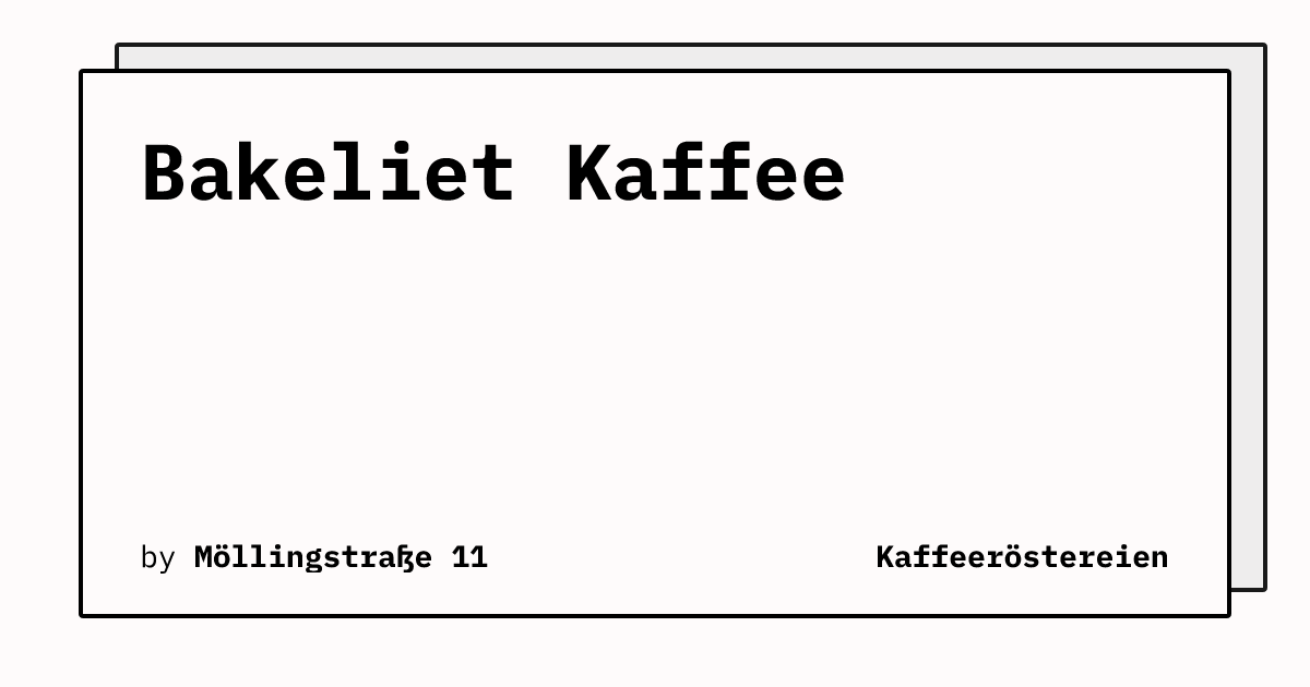 Bild von Bakeliet Kaffee