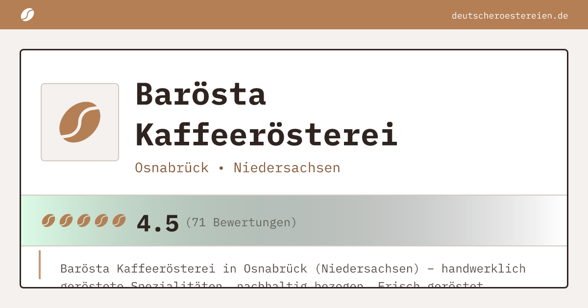 Logo of Barösta Kaffeerösterei