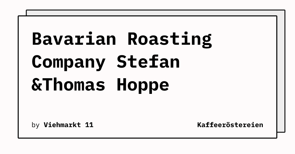 Bild von Bavarian Roasting Company Stefan &Thomas Hoppe