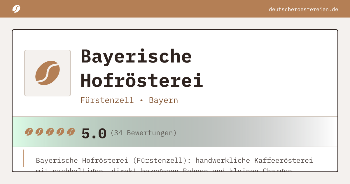 Bild von Bayerische Hofrösterei
