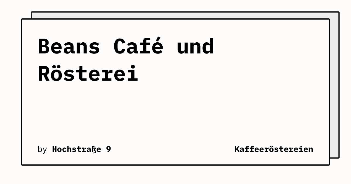 Bild von Beans Café und Rösterei