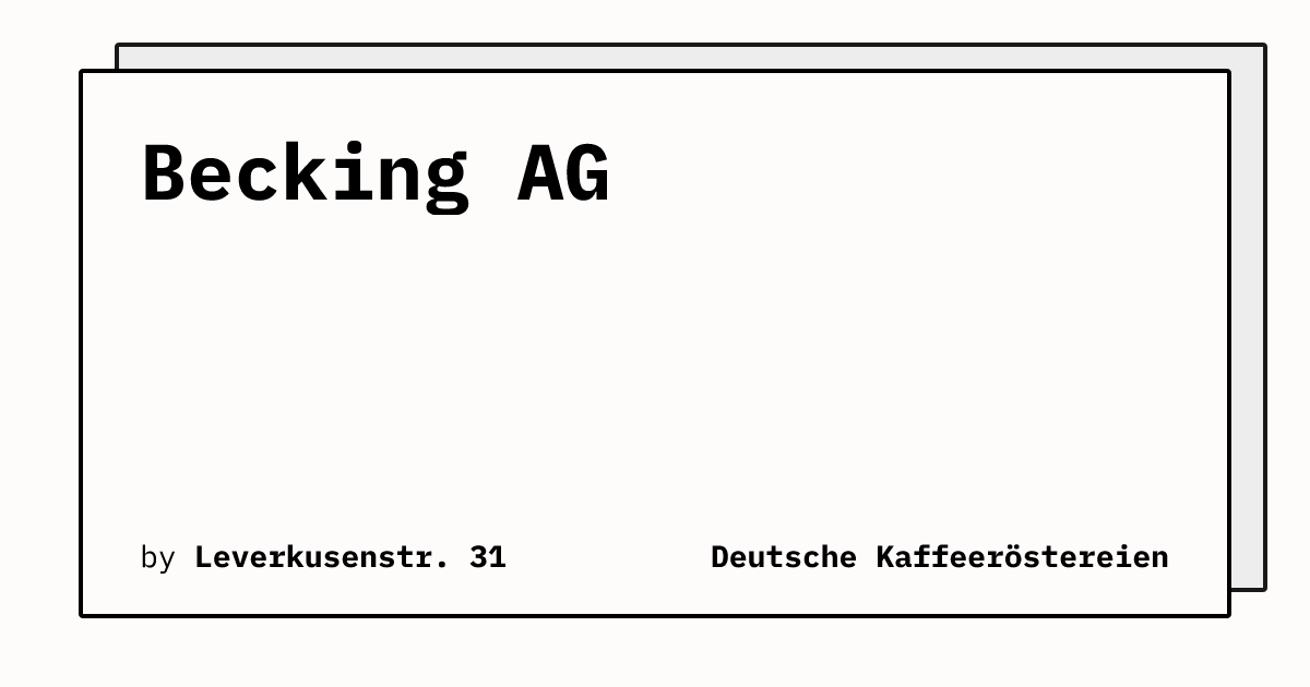 Bild von Becking AG