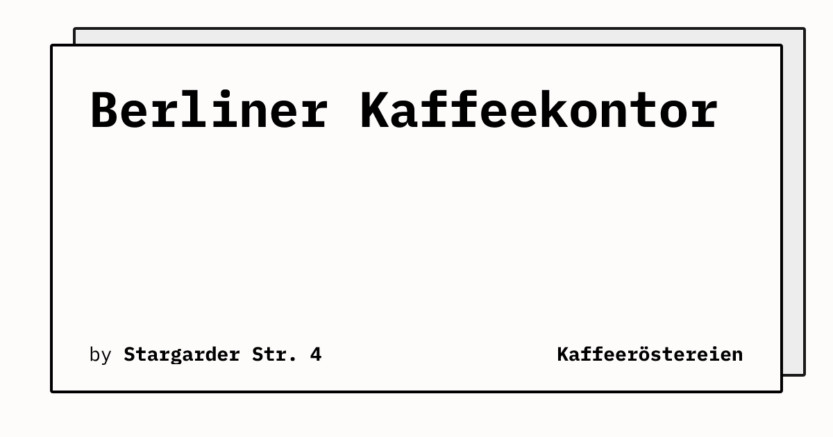 Bild von Berliner Kaffeekontor