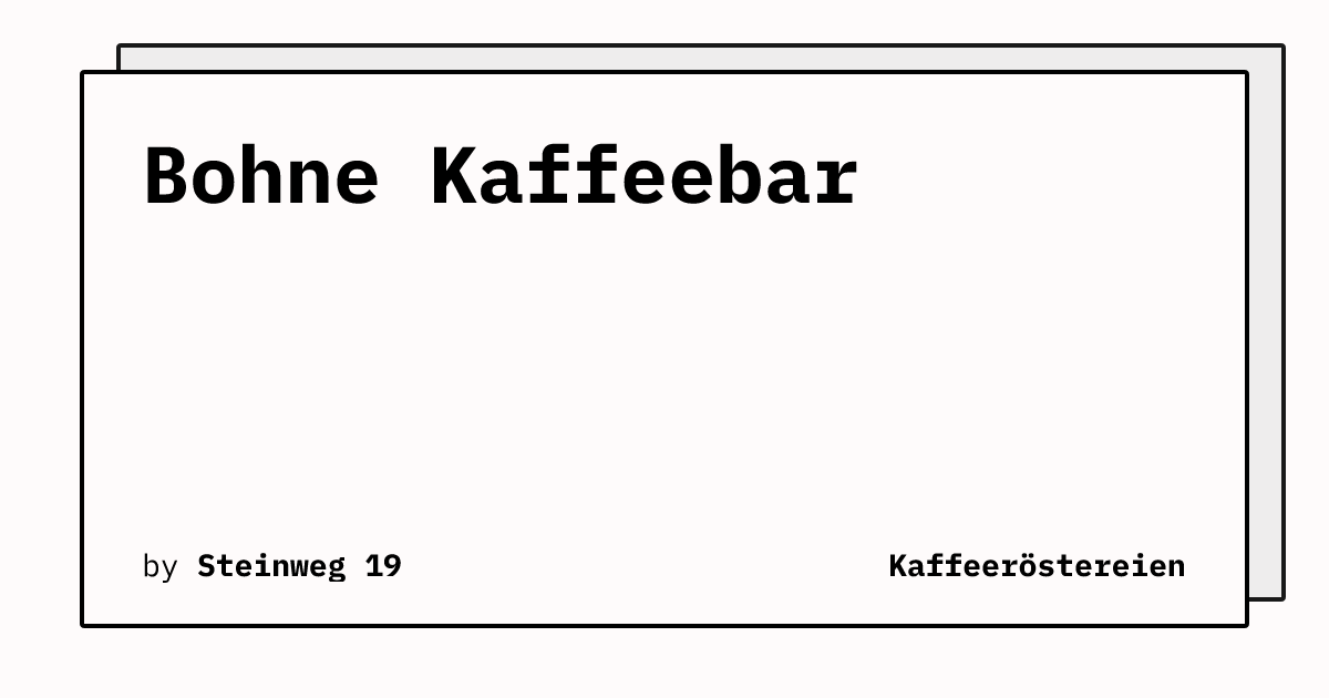 Bild von Bohne Kaffeebar