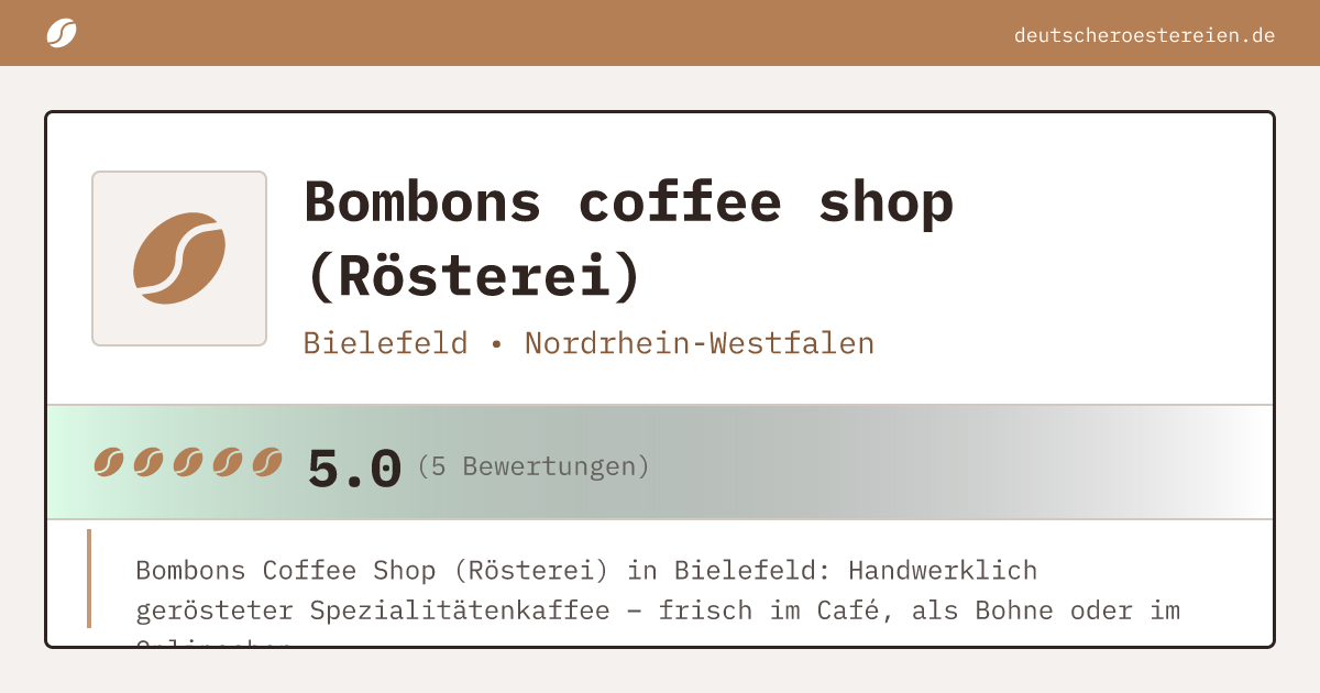 Bild von Bombons coffee shop (Rösterei)