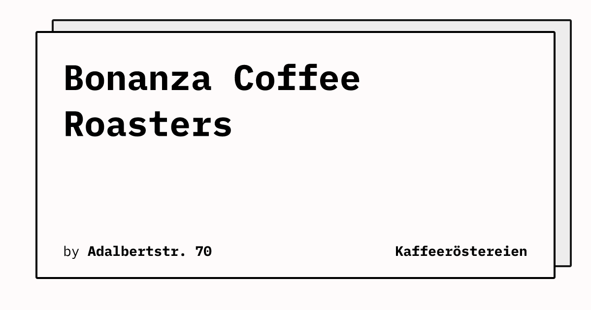 Bild von Bonanza Coffee Roasters