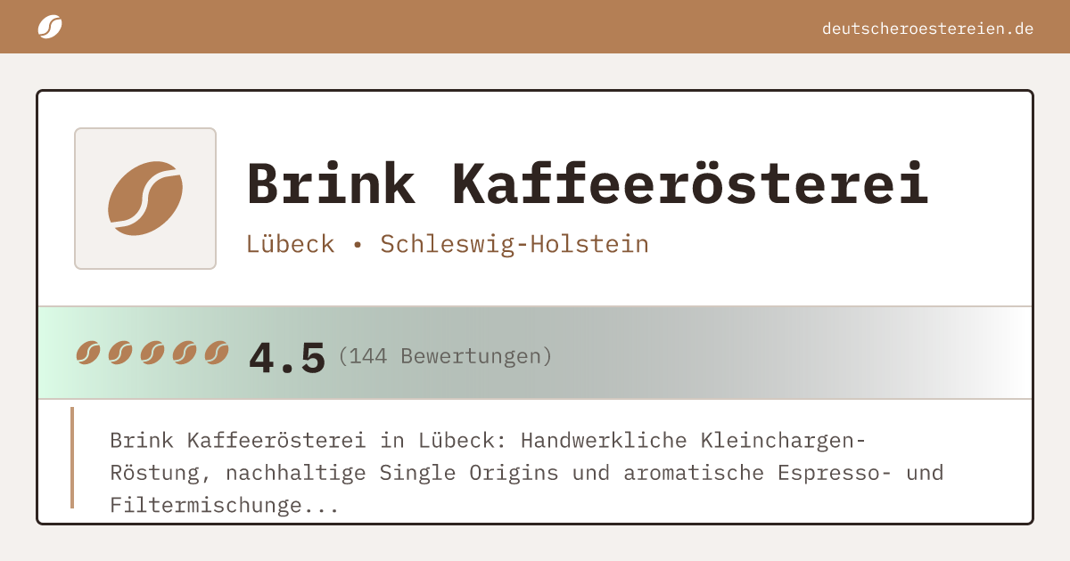 Logo of Brink Kaffeerösterei