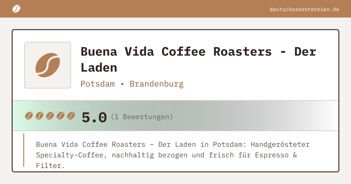Logo of Buena Vida Coffee Roasters - Der Laden