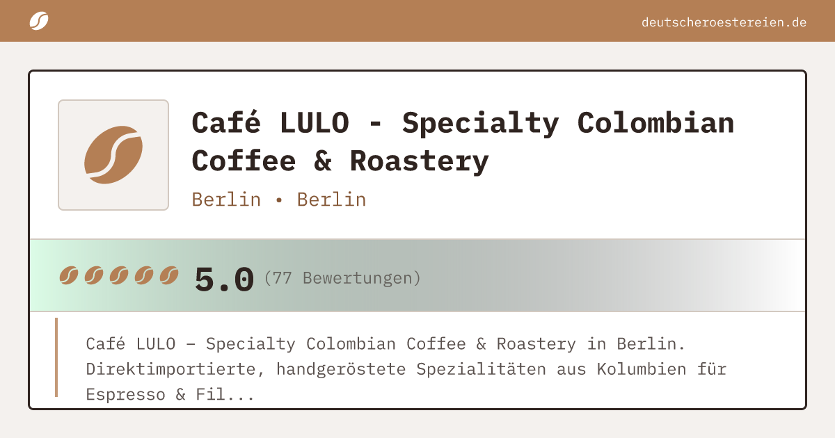 Logo of Café LULO - Specialty Colombian Coffee & Roastery