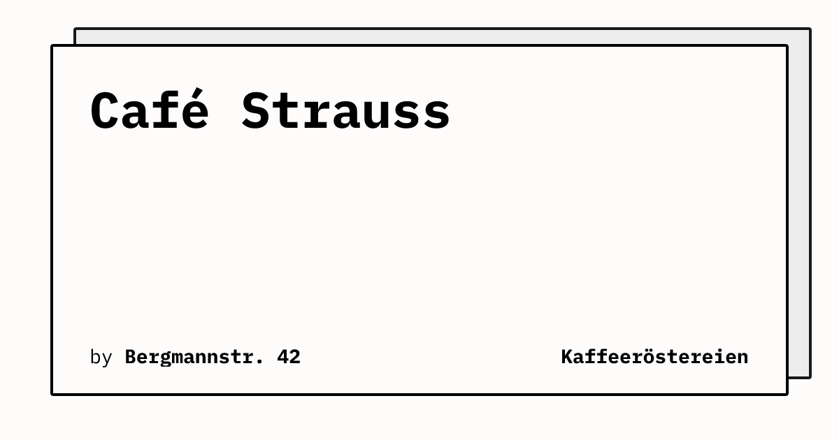 Bild von Café Strauss