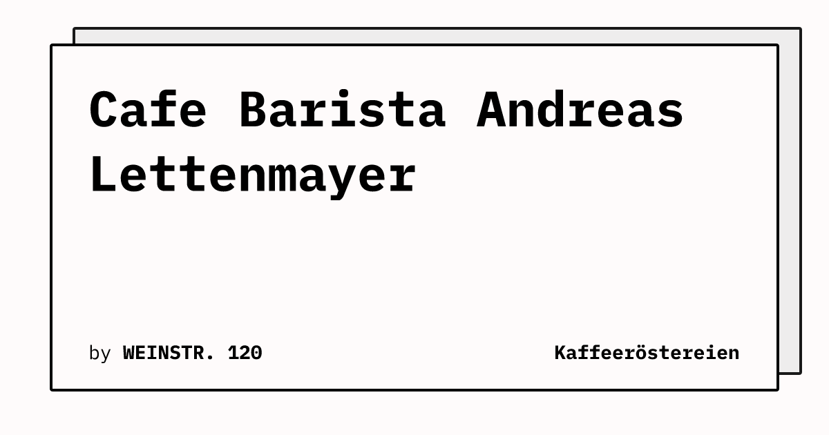 Bild von Cafe Barista  Andreas Lettenmayer