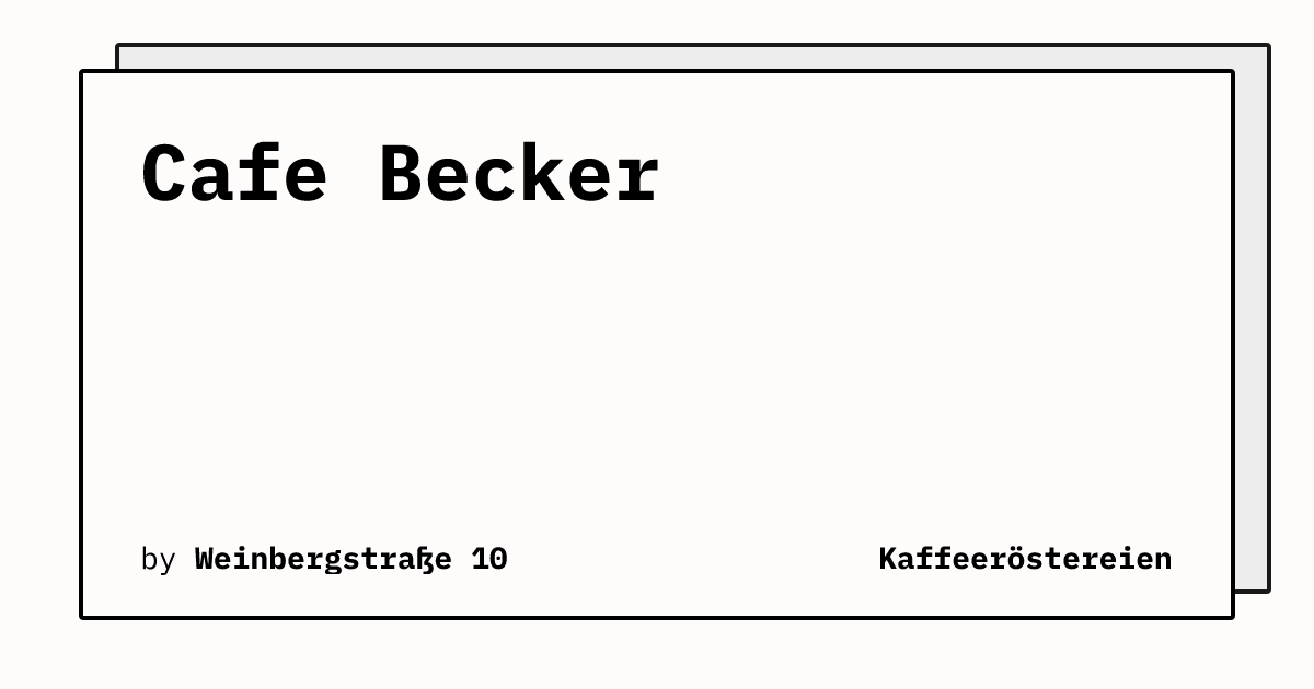 Bild von Cafe Becker