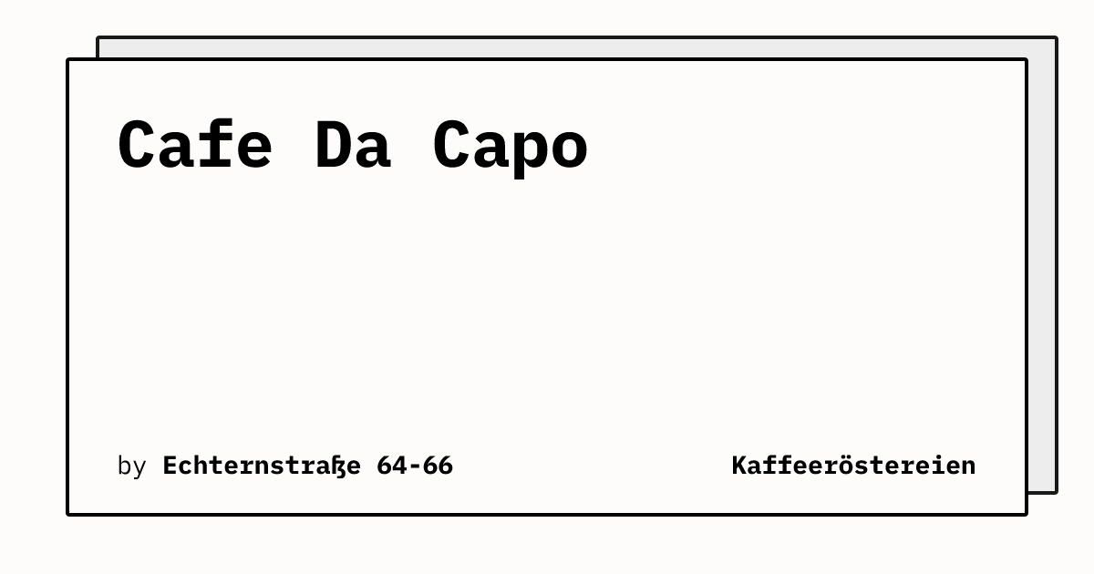 Bild von Cafe Da Capo