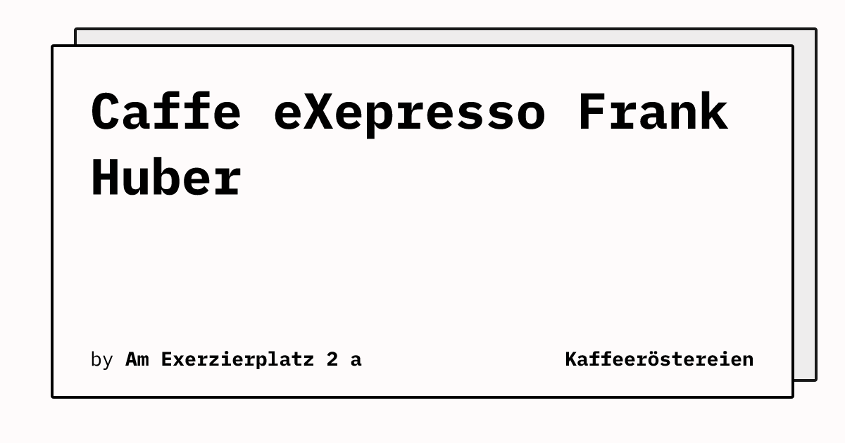 Bild von Caffe eXepresso  Frank Huber