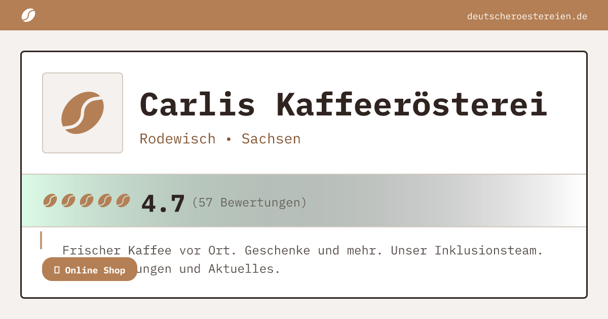Bild von Carlis Kaffeerösterei