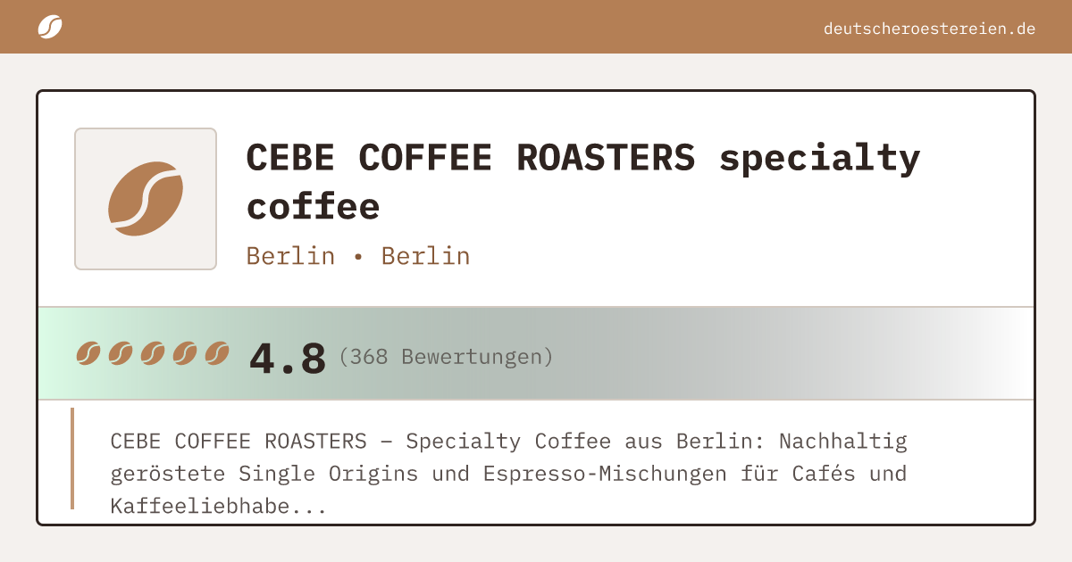 Logo of CEBE COFFEE ROASTERS specialty coffee