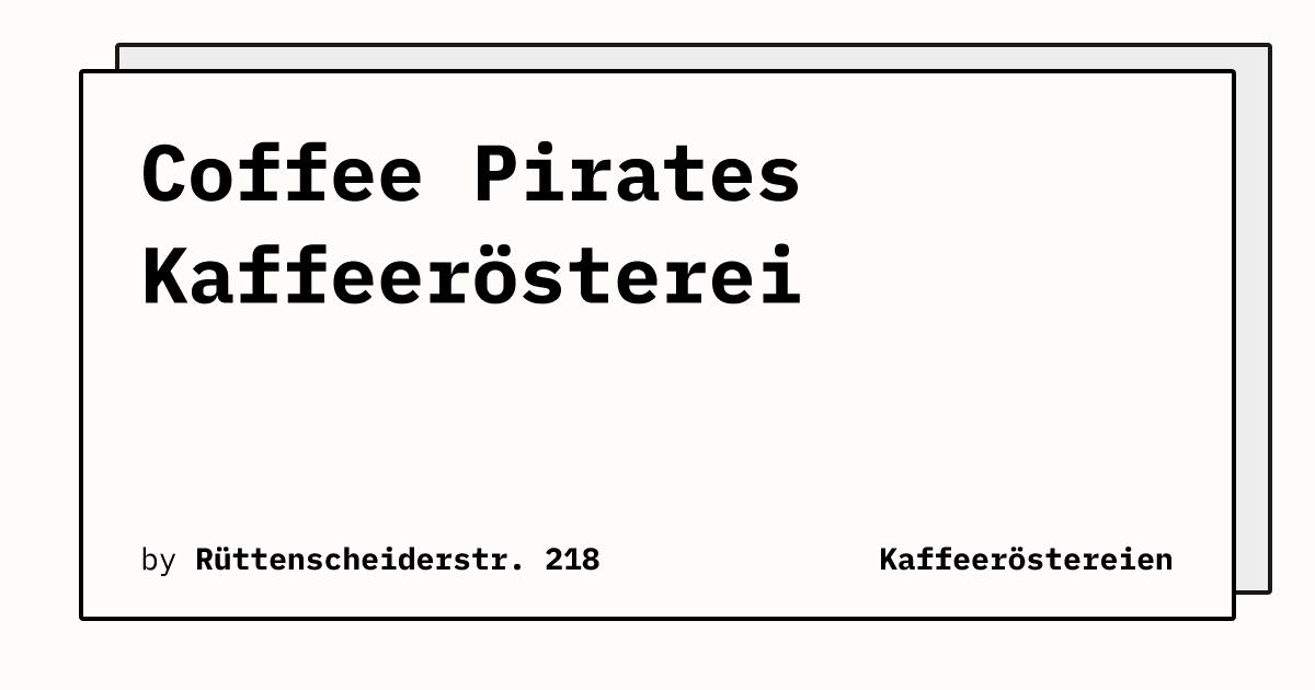 Bild von Coffee Pirates Kaffeerösterei