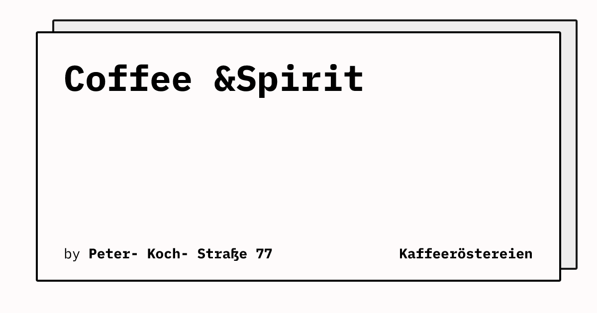 Bild von Coffee &Spirit