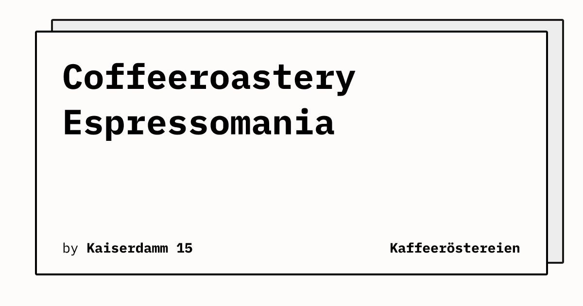 Bild von Coffeeroastery Espressomania 