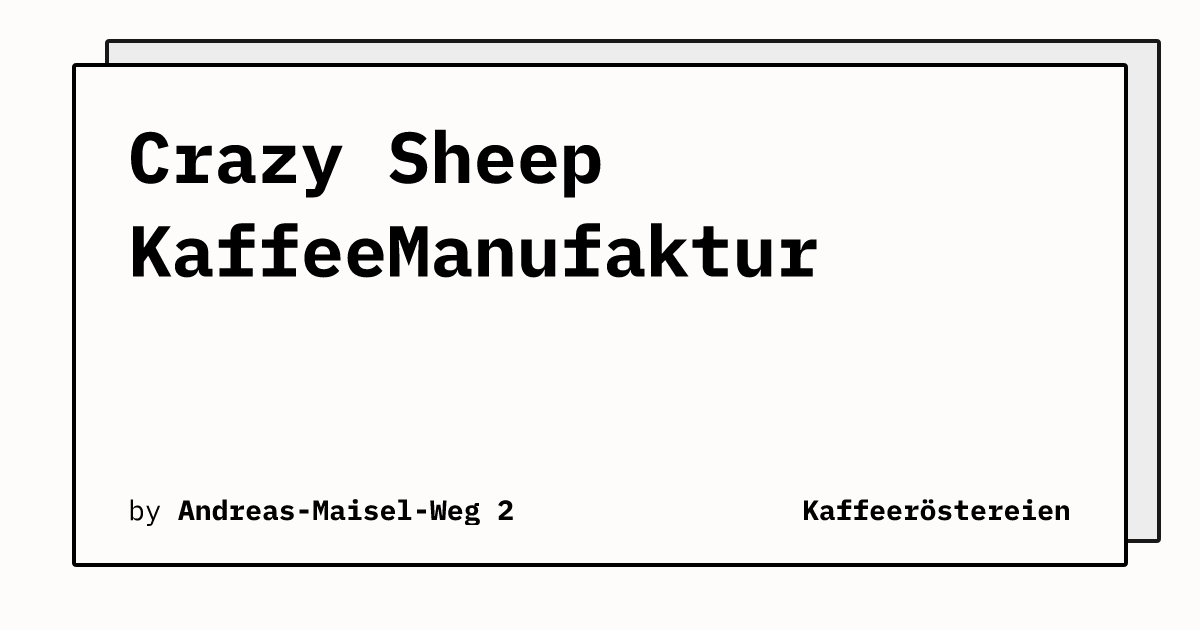 Bild von Crazy Sheep KaffeeManufaktur