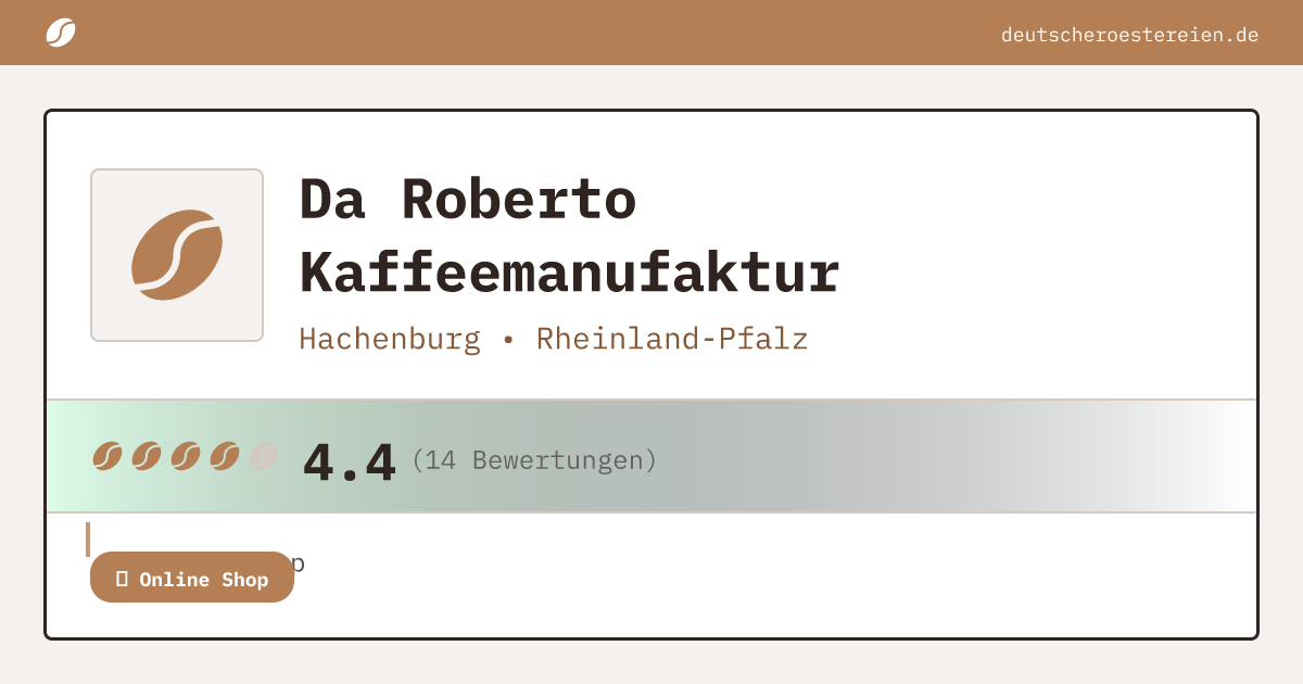 Bild von Da Roberto Kaffeemanufaktur