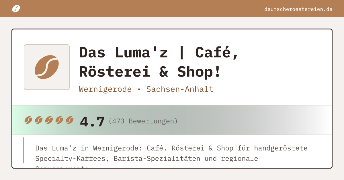 Bild von Das Luma'z | Café, Rösterei & Shop!