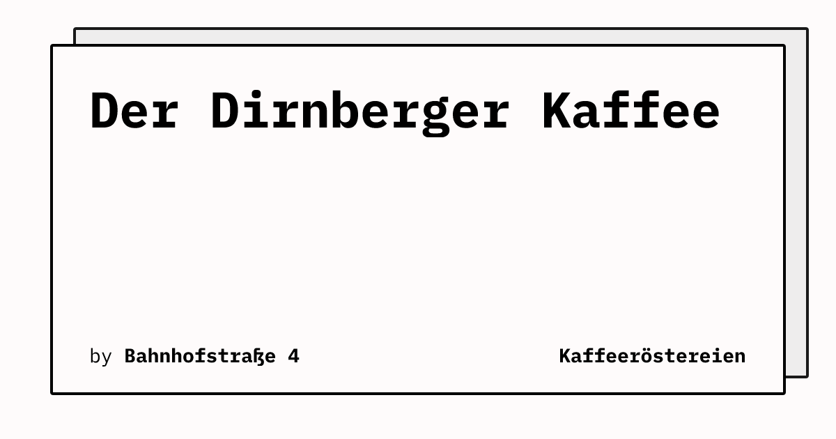 Bild von Der Dirnberger Kaffee 