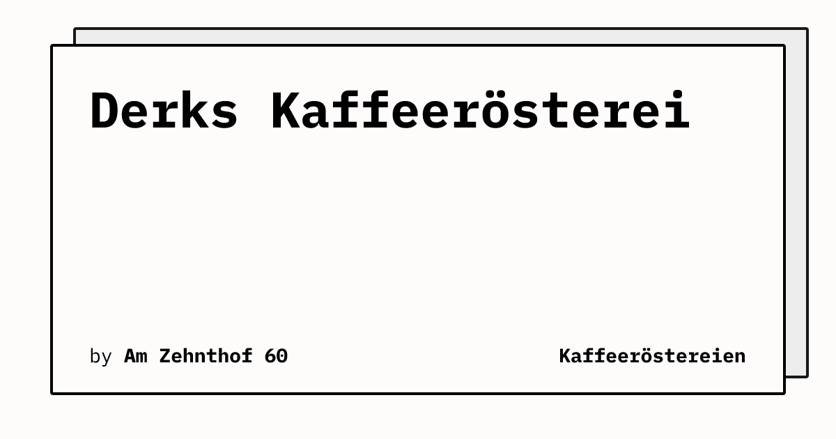 Bild von Derks Kaffeerösterei