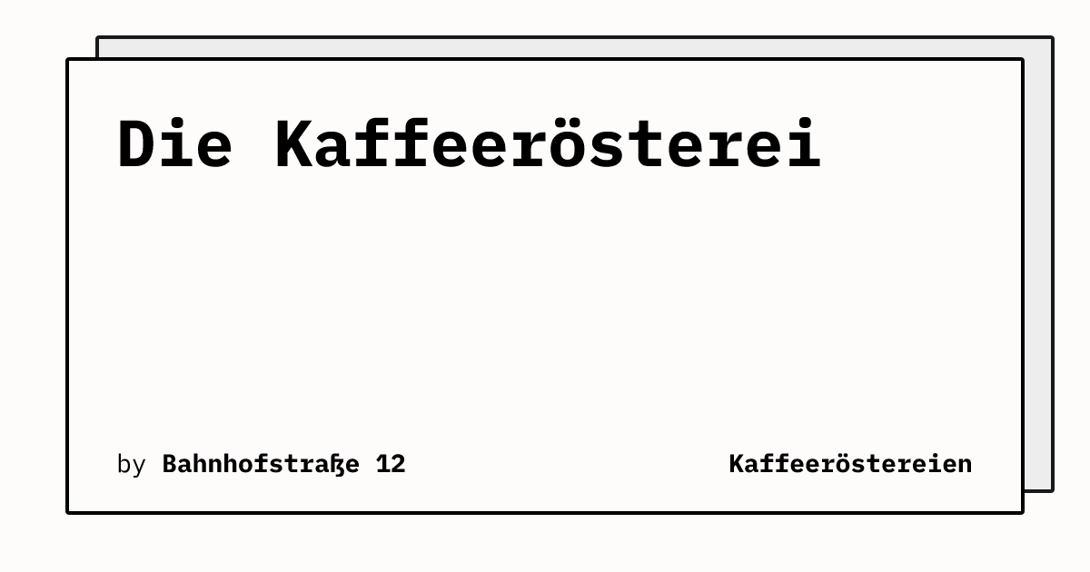 Bild von Die Kaffeerösterei