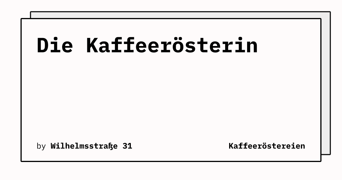 Bild von Die Kaffeerösterin