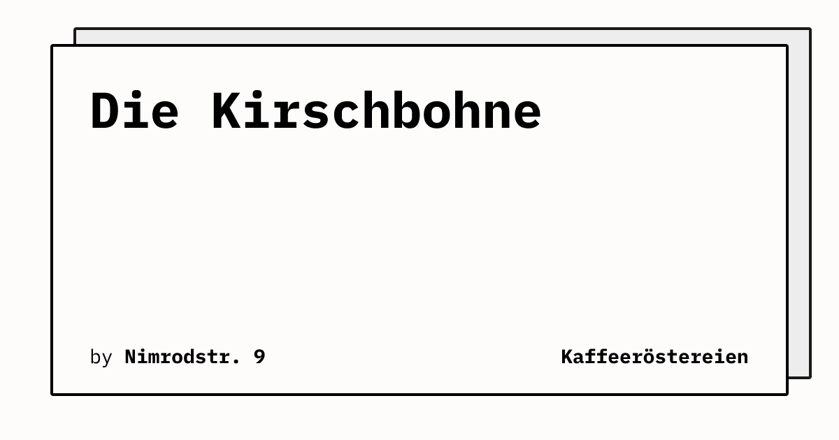 Bild von Die Kirschbohne