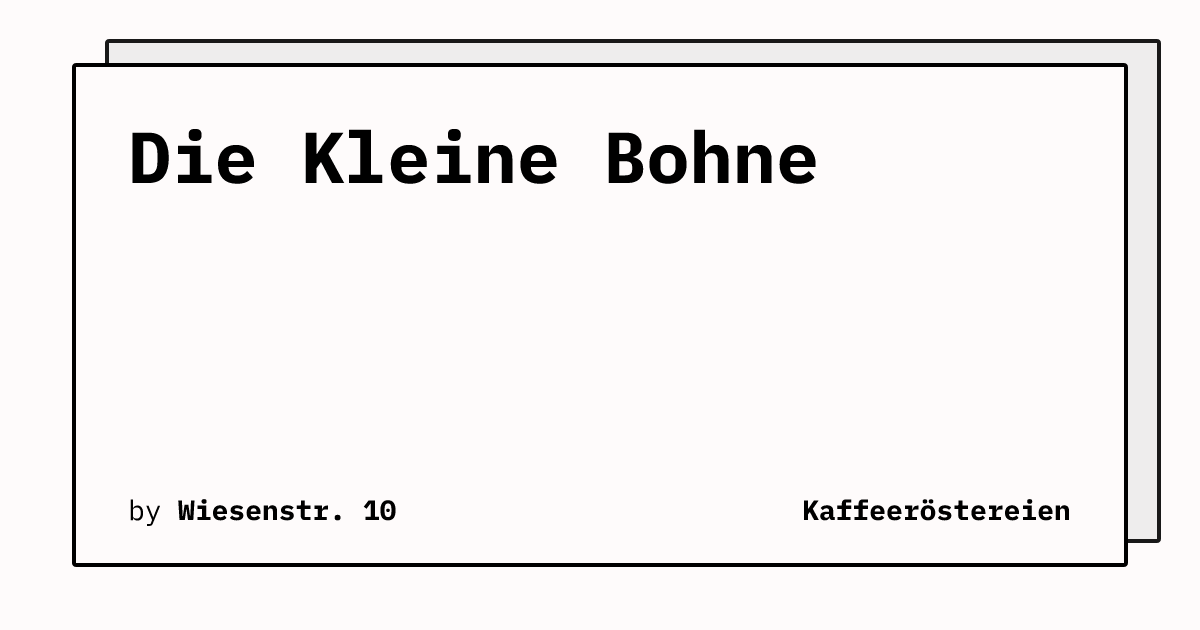 Bild von Die Kleine Bohne