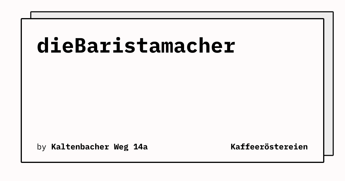 Bild von dieBaristamacher