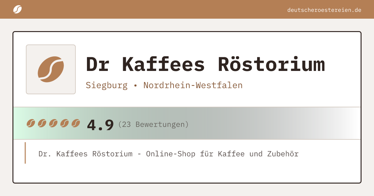 Logo of Dr Kaffees Röstorium