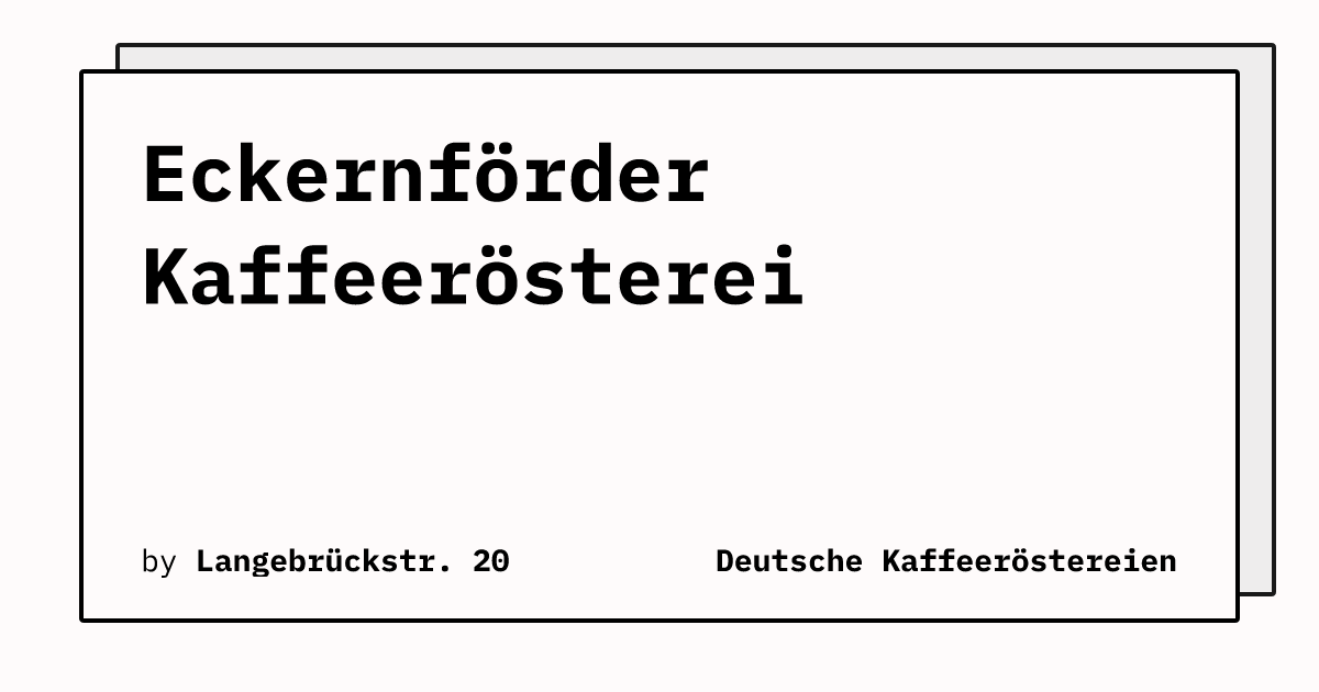 Bild von Eckernförder Kaffeerösterei