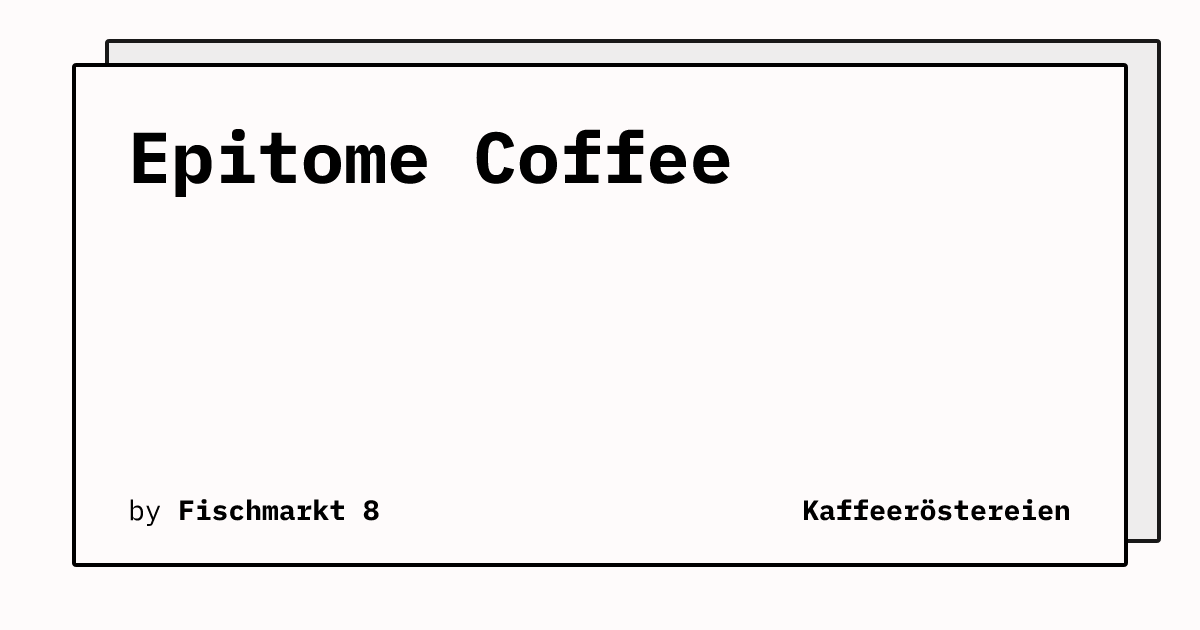 Bild von Epitome Coffee