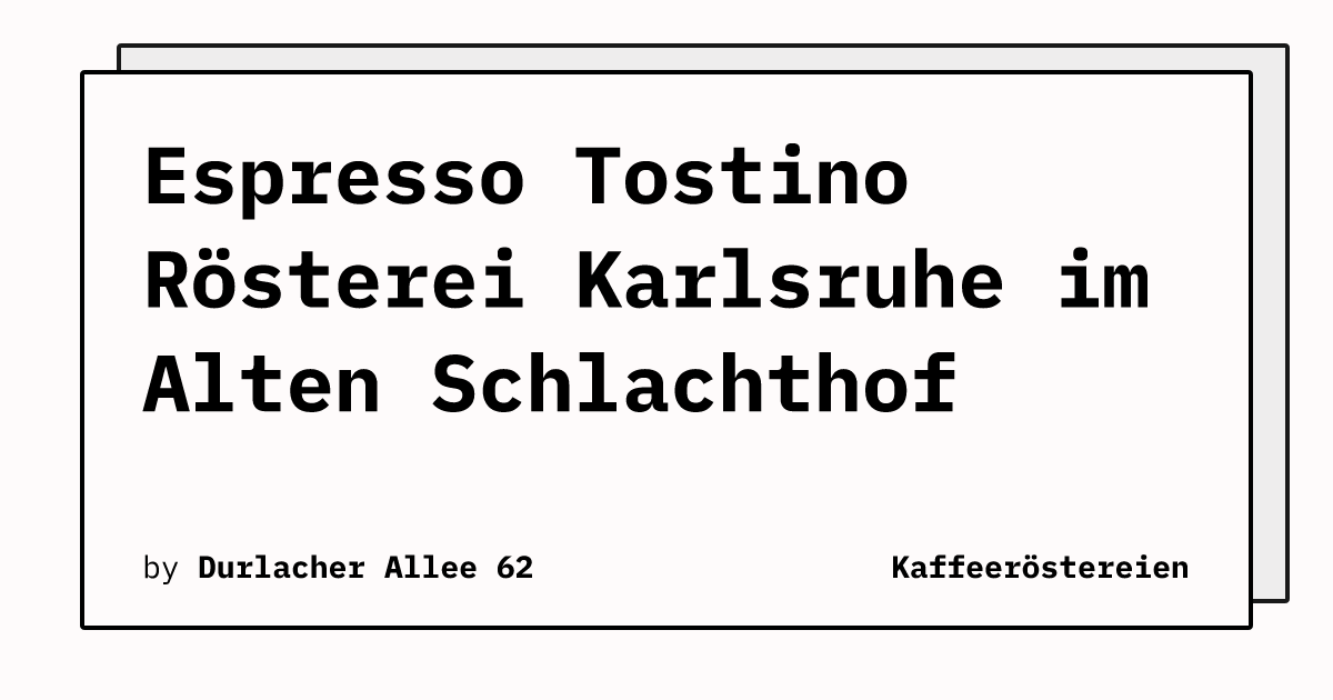 Bild von Espresso Tostino Rösterei Karlsruhe im Alten Schlachthof