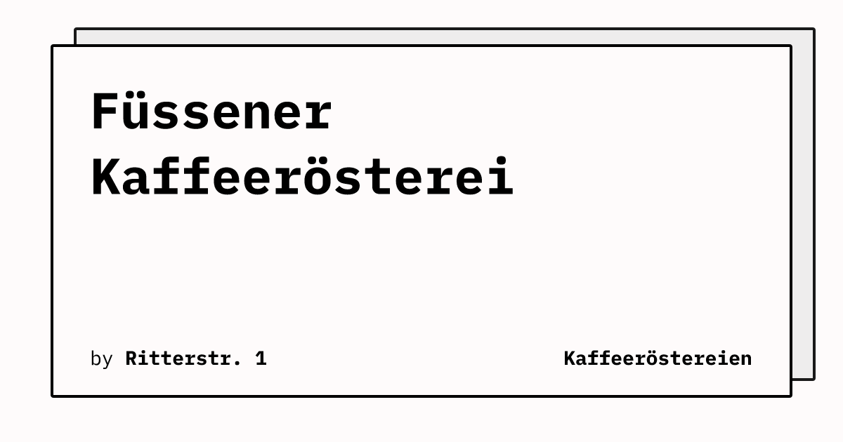 Bild von Füssener Kaffeerösterei