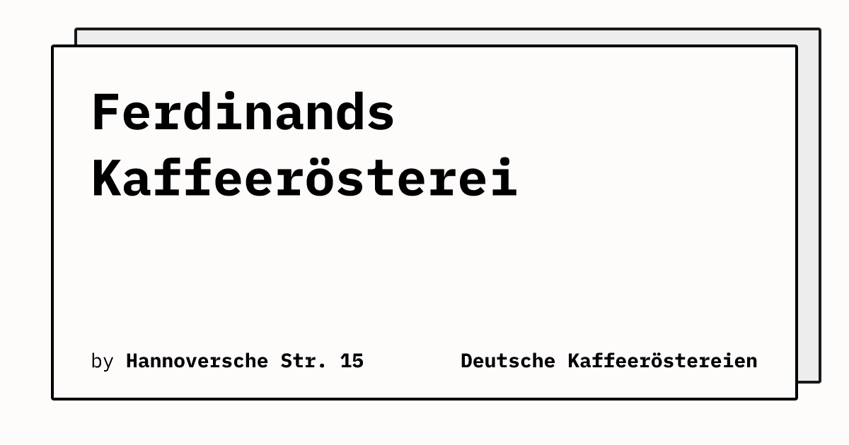 Bild von Ferdinands Kaffeerösterei