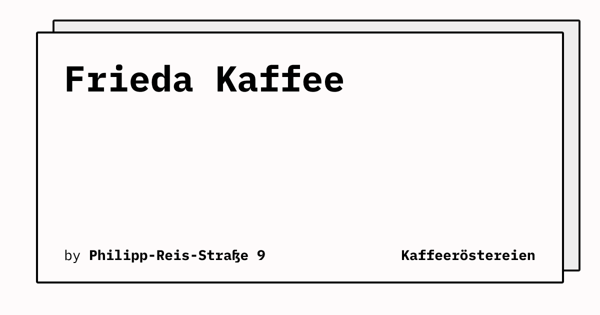 Bild von Frieda Kaffee