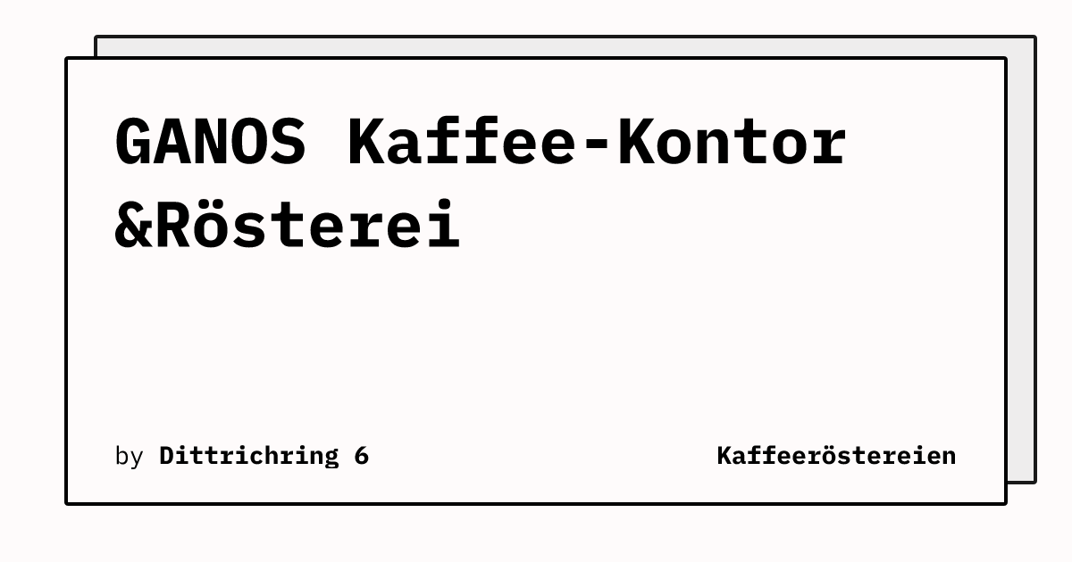 Bild von GANOS Kaffee-Kontor &Rösterei