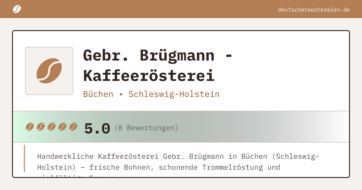 Bild von Gebr. Brügmann - Kaffeerösterei